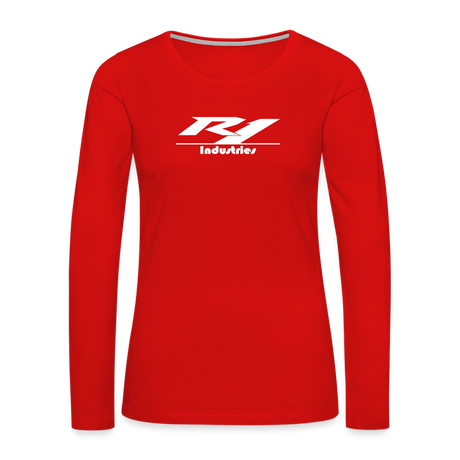 Women's Premium Long Sleeve T-Shirt - red