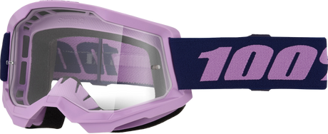 100% Strata 2 Goggles - Purple Clear Lens