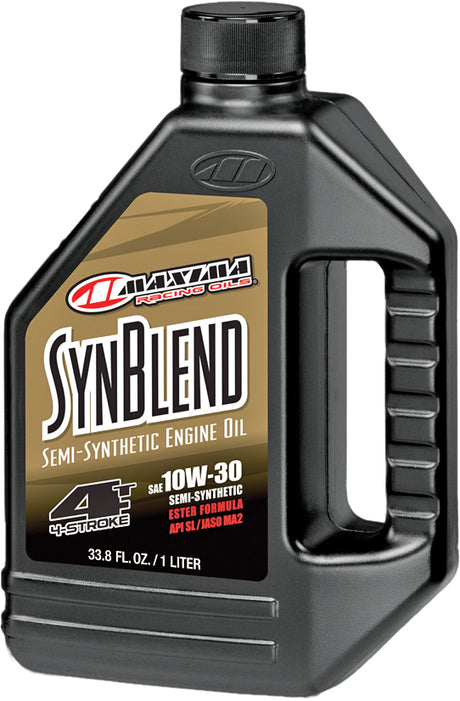 Photo of SYNTHETIC BLEND MOTOR OIL 4T 10W30 1L 12/CASE by MAXIMA - Premium Chemicals for UTVs / Side by Sides