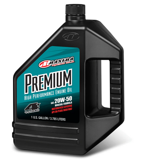 Photo of PREMIUM 4T 20W50 1GAL 4/CASE by MAXIMA - Premium Chemicals for UTVs / Side by Sides
