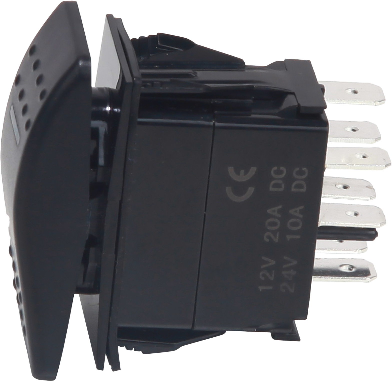 Photo of LIGHTED ROCKER 3 POSITION SWITCH BLUE by OPEN TRAIL - Premium Switches for UTVs / Side by Sides