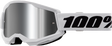 100% Strata 2 Goggles - White Mirror Silver Lens