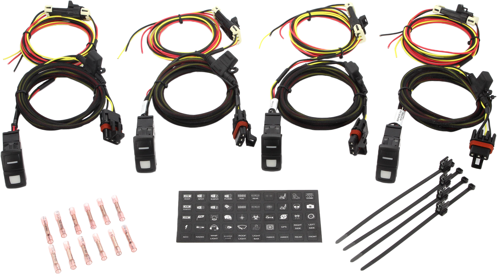 Photo of LIGHT DUTY SWITCH SYSTEM IN CAB PULSE BAR 4-PACK by XTC POWER PRODUCTS - Premium Switches for UTVs / Side by Sides