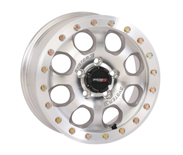 Photo of SYSTEM 3 SB7 BL WHEEL 15X7 6+1 (+50MM) 5/4.5 MACHINED by SYSTEM 3 - Premium Wheels for UTVs / Side by Sides