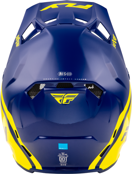 Photo of FORMULA CC OBJECTIVE HELMET NAVY/YELLOW LG by FLY RACING - Premium Helmets for UTVs / Side by Sides