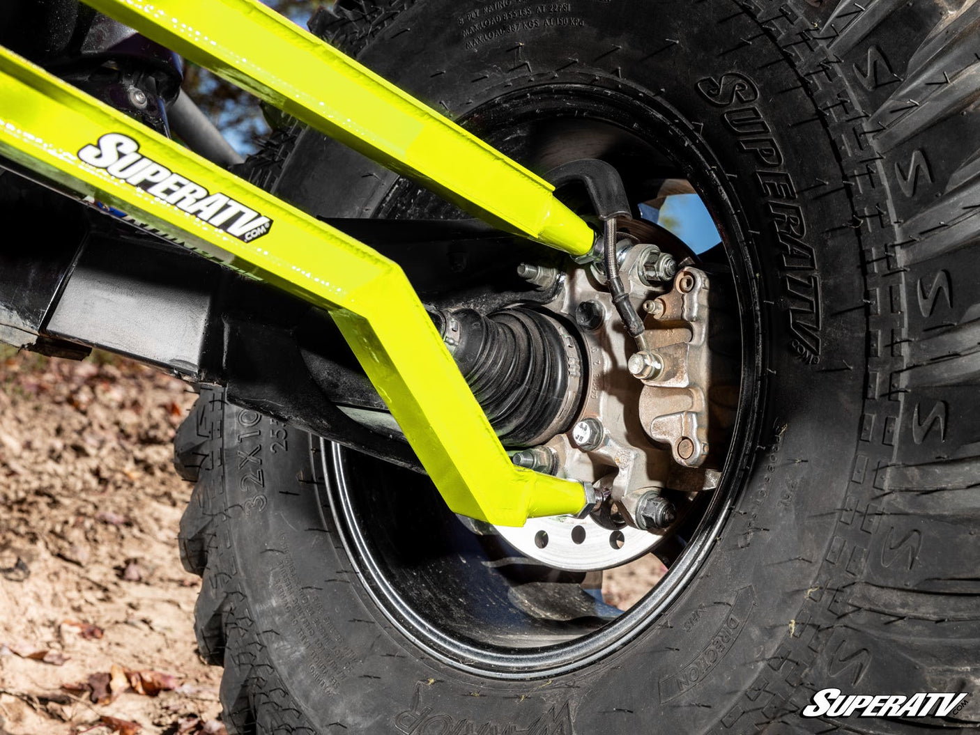 Polaris RZR 1000 High Clearance Boxed Radius Arms - Lime Squeeze