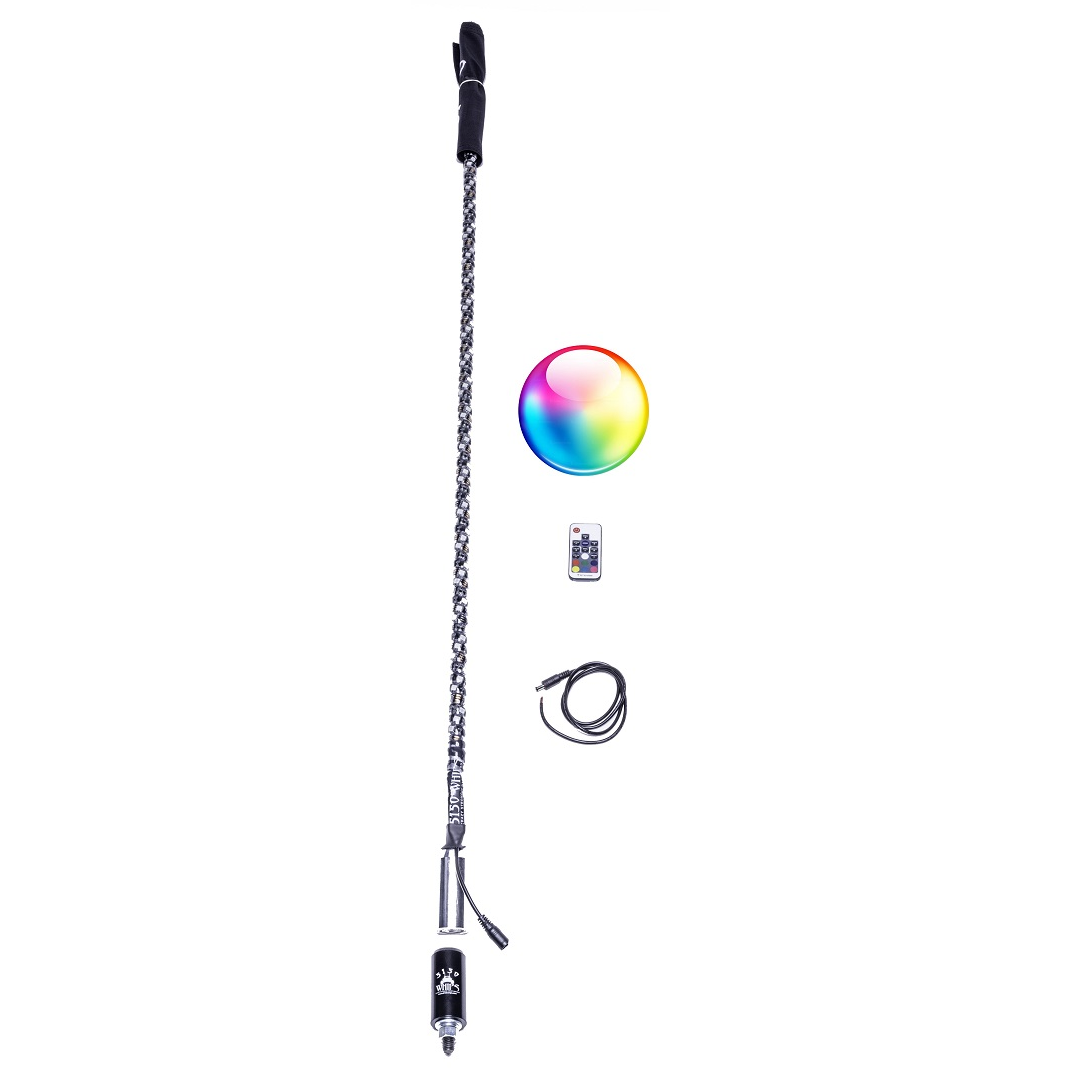 Photo of Remote LED Whip (WHIP ONLY) by 5150 Whips - Premium LED Light Whips & Rock Lights for UTVs / Side by Sides