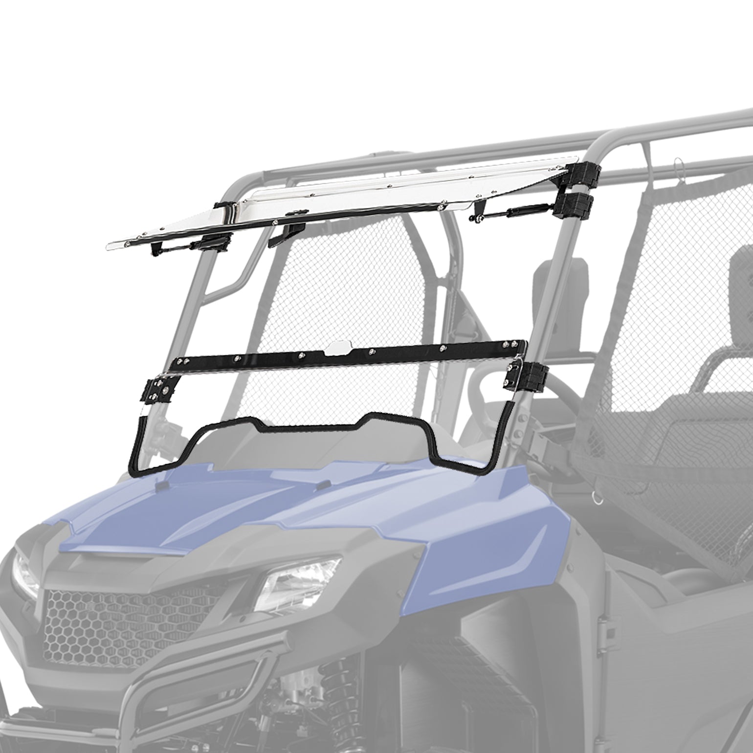 Photo of UTV Flip Up Windshield for Pioneer 700/700-4 2014-2025 by Kemimoto - Premium for UTVs / Side by Sides