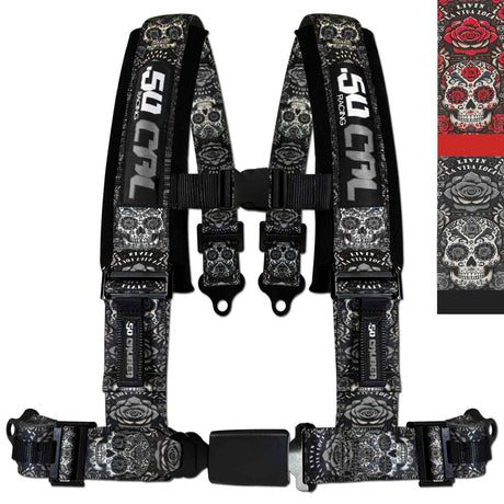 Photo of 4 Point Seat Belt Harness With Push Button Release by 50 Caliber Racing - Premium Harnesses for UTVs / Side by Sides