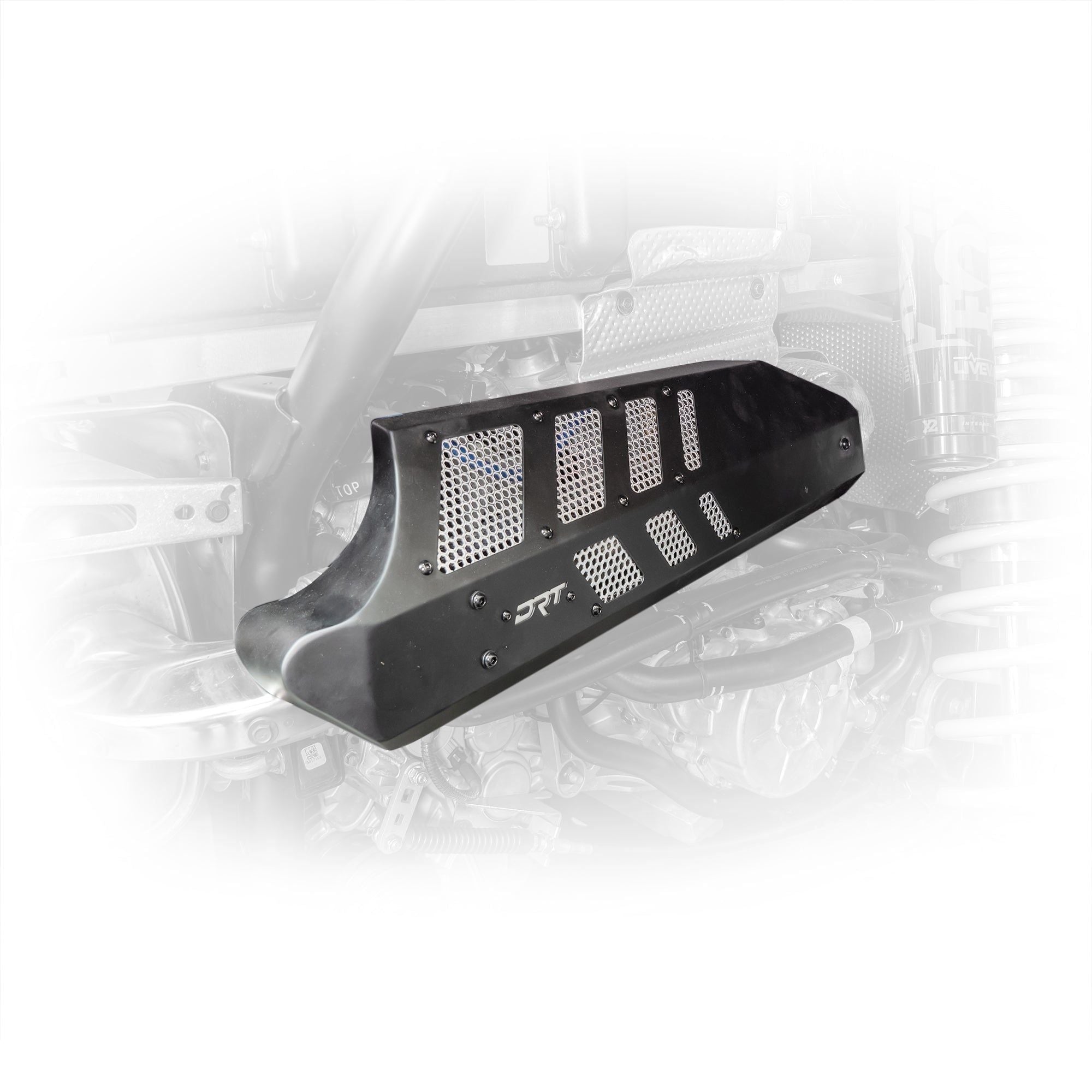Photo of DRT Motorsports Polaris RZR Pro XP / Turbo R Aluminum Headpipe Shield by DRT Motorsports - Premium Body for UTVs / Side by Sides