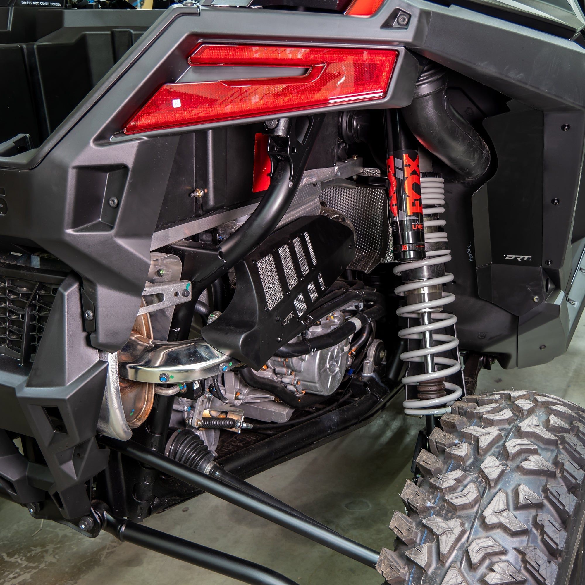 Photo of DRT Motorsports Polaris RZR Pro XP / Turbo R Aluminum Headpipe Shield by DRT Motorsports - Premium Body for UTVs / Side by Sides