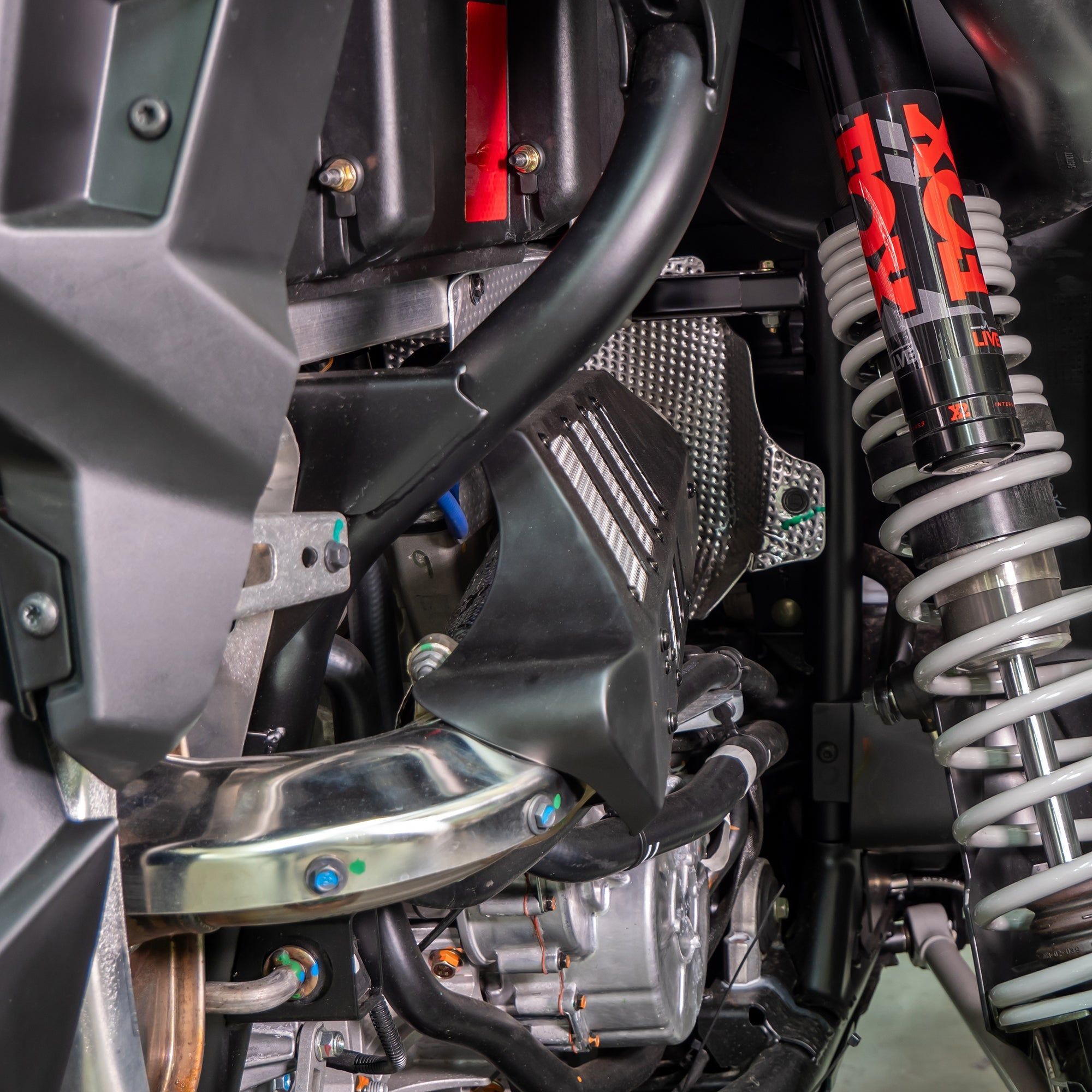 Photo of DRT Motorsports Polaris RZR Pro XP / Turbo R Aluminum Headpipe Shield by DRT Motorsports - Premium Body for UTVs / Side by Sides