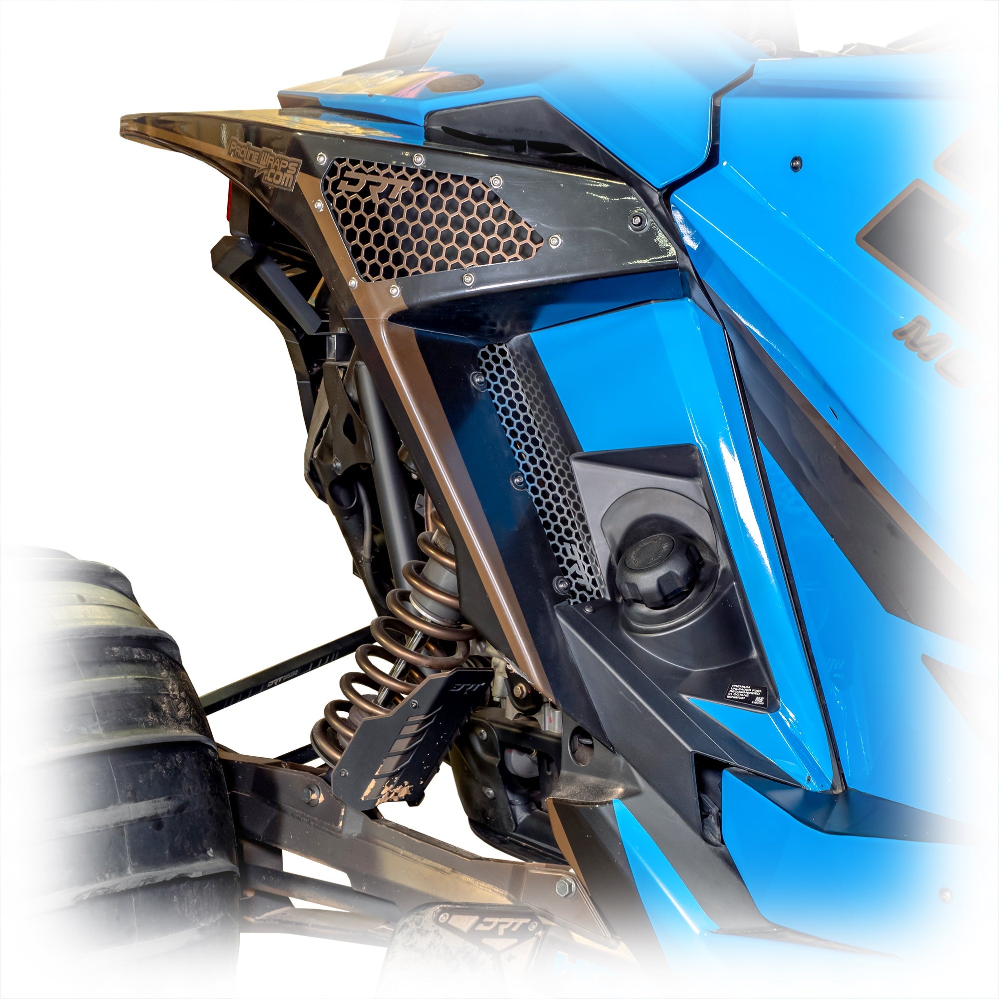 DRT Polaris RZR Pro XP/Pro R/Turbo R Aluminum Rear Fender Screen Set