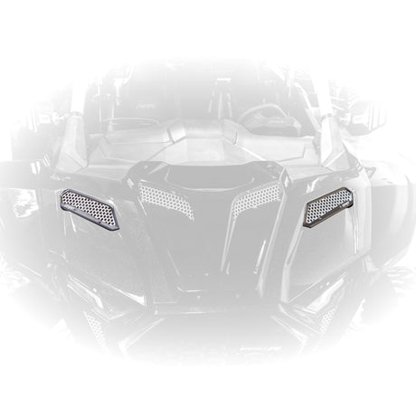 Billet Aluminum Front Fender Intake Mesh Kit for Polaris 2025+ RZR Pro XP/Pro S /Pro R by DRT Motorsports