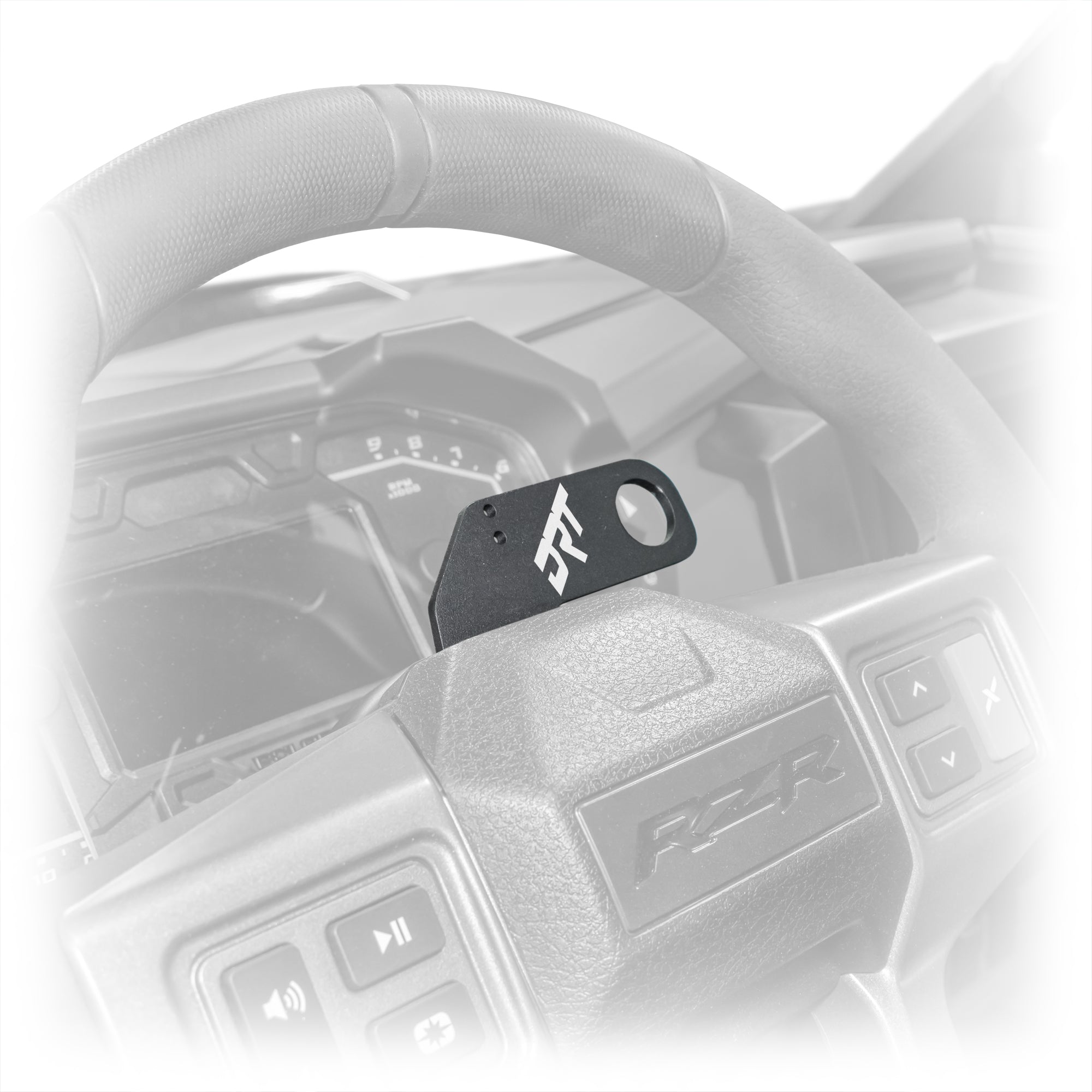 Photo of DRT Polaris RZR 2020+ Steering Wheel Single Push-To-Talk Plate by DRT Motorsports - Premium for UTVs / Side by Sides
