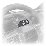 Steering Wheel Single Push-To-Talk Plate for Polaris RZR 2020+