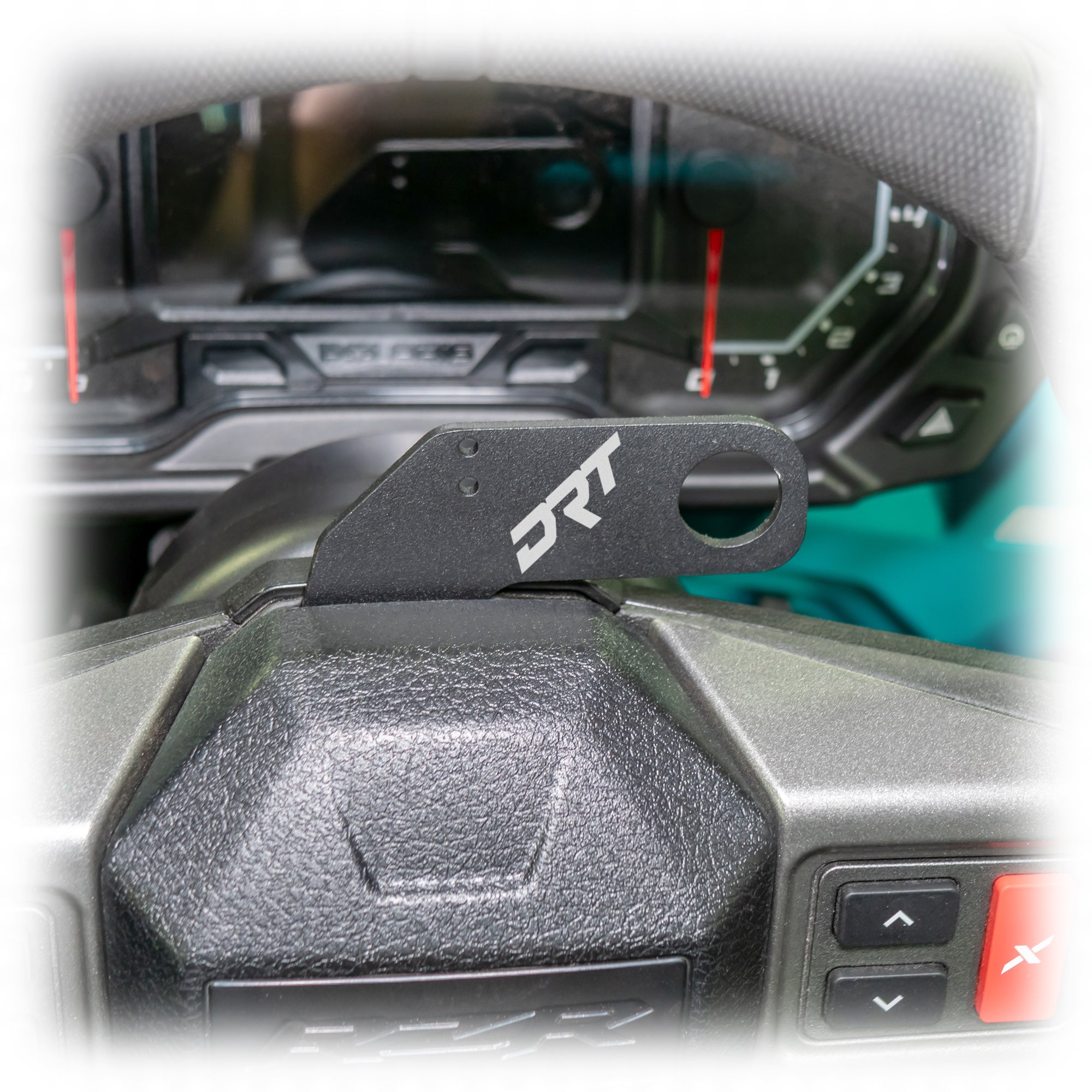 Photo of DRT Polaris RZR 2020+ Steering Wheel Single Push-To-Talk Plate by DRT Motorsports - Premium for UTVs / Side by Sides