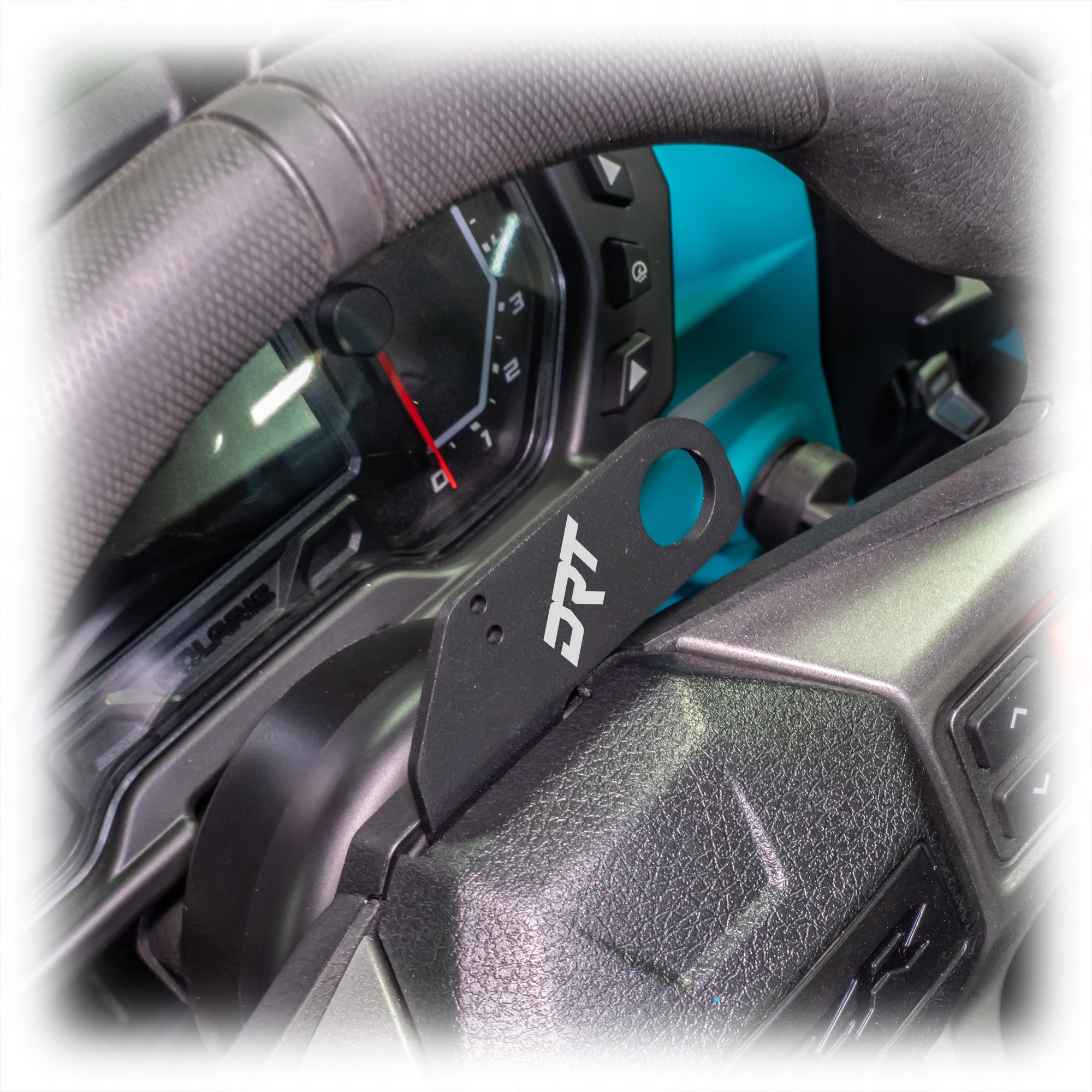Photo of DRT Polaris RZR 2020+ Steering Wheel Single Push-To-Talk Plate by DRT Motorsports - Premium for UTVs / Side by Sides