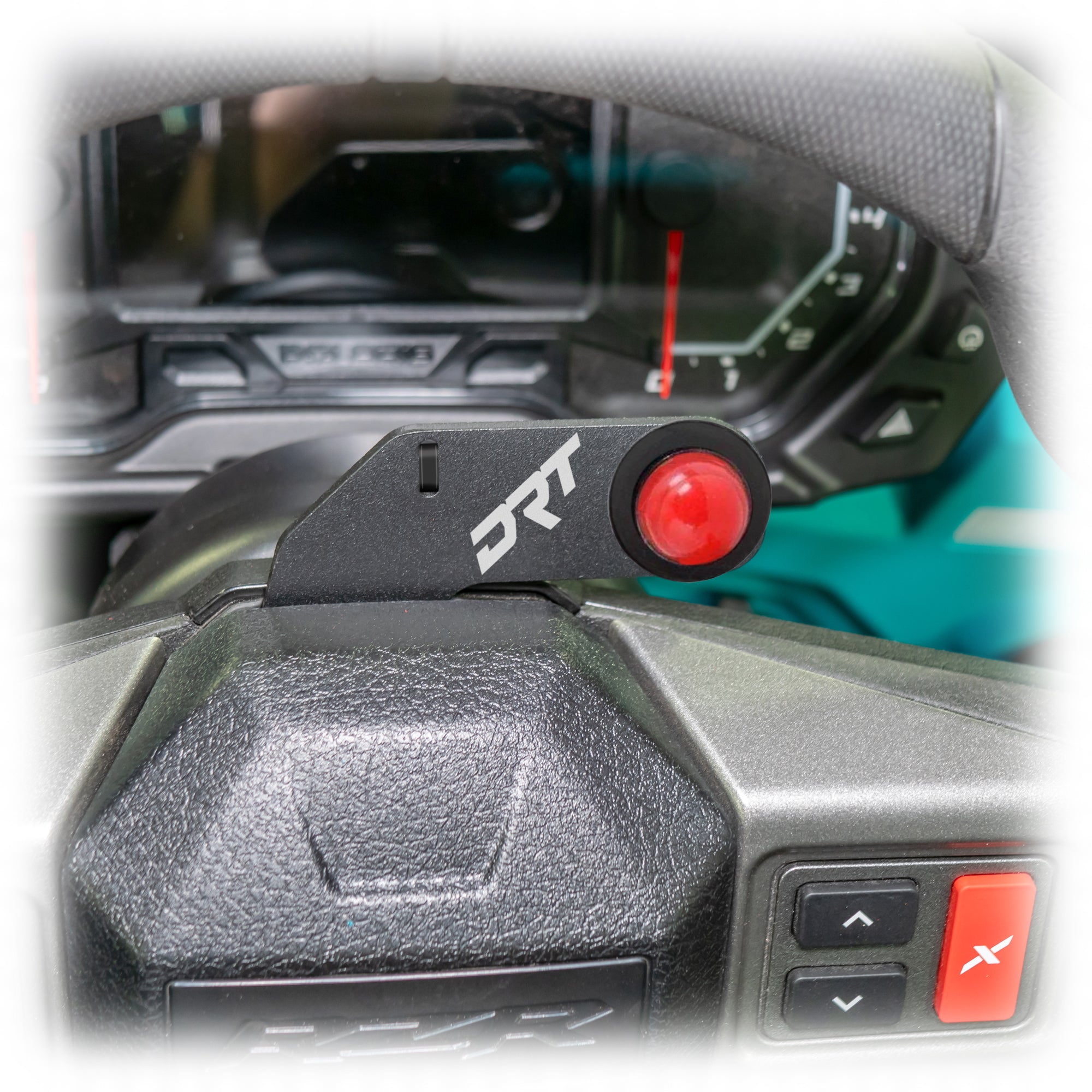 Photo of DRT Polaris RZR 2020+ Steering Wheel Single Push-To-Talk Plate by DRT Motorsports - Premium for UTVs / Side by Sides