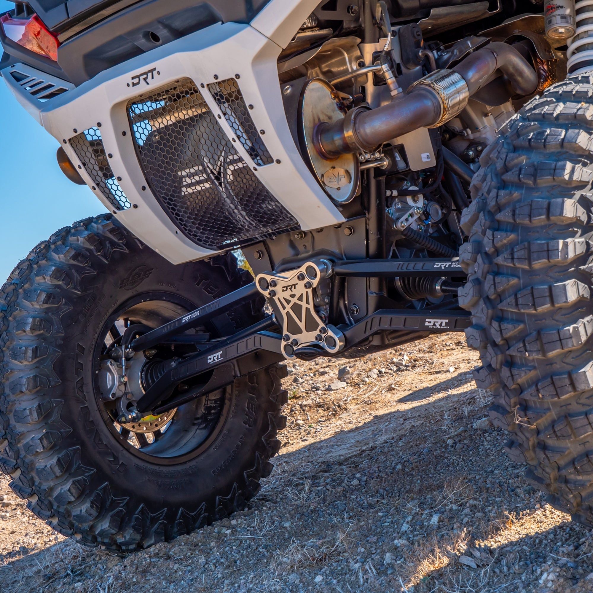 Photo of Polaris RZR XP Billet Aluminum High Clearance Radius Rod Set by DRT Motorsports - Premium Radius Rods & Plates for UTVs / Side by Sides