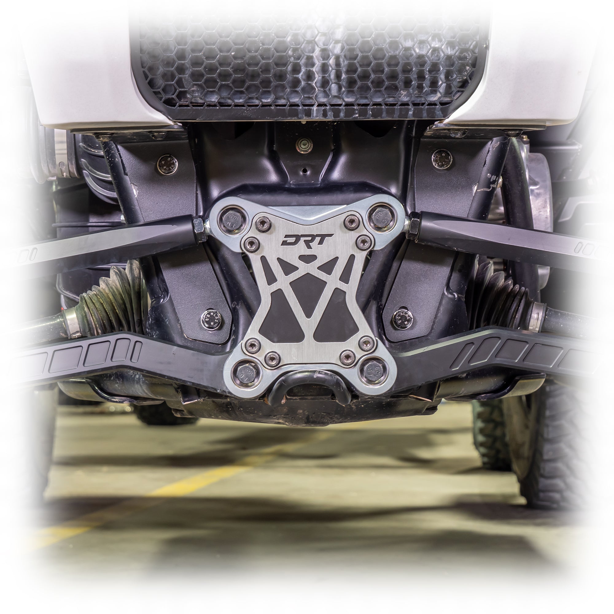 Photo of Polaris RZR XP 3-Piece Radius Rod Reinforcement Plate (M12) by DRT Motorsports - Premium Radius Rod Plates for UTVs / Side by Sides