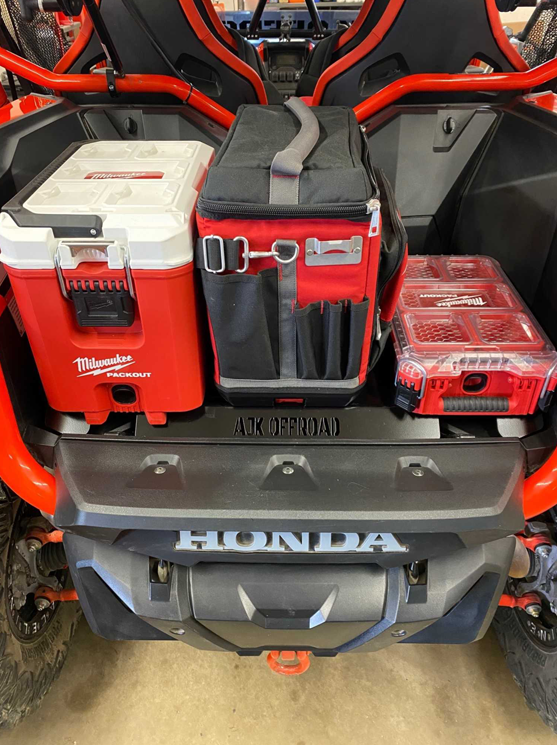 Photo of Honda Talon Milwaukee Packout Mount 1.5 by AJK Offroad - Premium for UTVs / Side by Sides