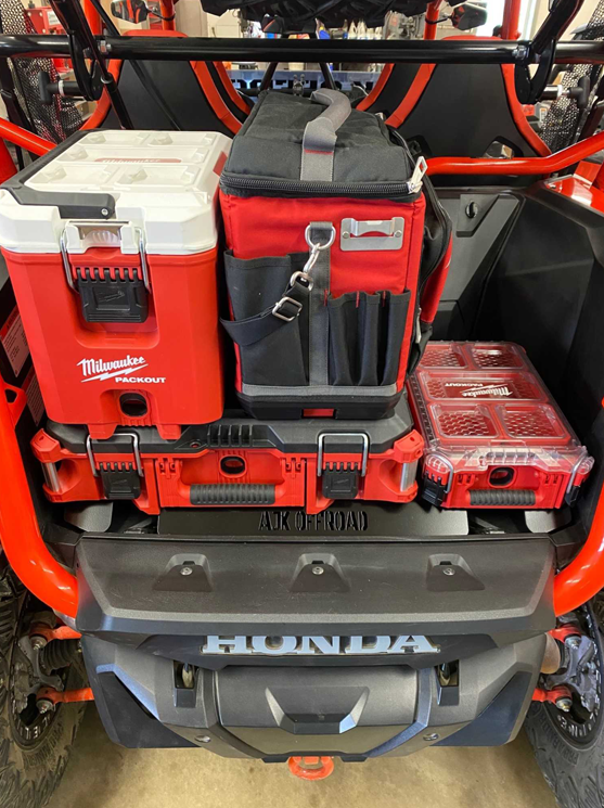 Photo of Honda Talon Milwaukee Packout Mount 1.5 by AJK Offroad - Premium for UTVs / Side by Sides