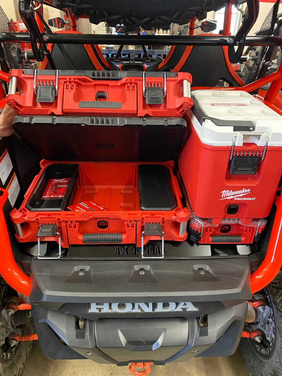 Photo of Honda Talon Milwaukee Packout Mount 1.5 by AJK Offroad - Premium for UTVs / Side by Sides