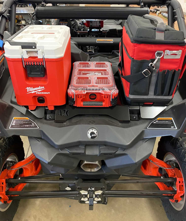 Photo of Can-Am X3 Milwaukee Packout Mount 1.5 by AJK Offroad - Premium for UTVs / Side by Sides