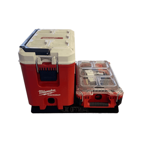 Photo of Universal Milwaukee Packout Mount 1.0 by AJK Offroad - Premium for UTVs / Side by Sides