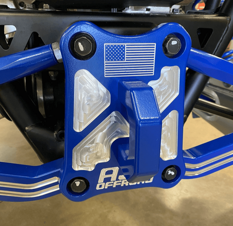 Photo of Polaris Pro R / Turbo R Billet Radius Rod Plate / Pull Plate by AJK Offroad - Premium for UTVs / Side by Sides