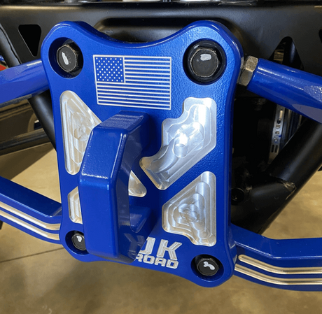 Photo of Polaris Pro R / Turbo R Billet Radius Rod Plate / Pull Plate by AJK Offroad - Premium for UTVs / Side by Sides