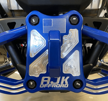 Photo of Polaris Pro R / Turbo R Billet Radius Rod Plate / Pull Plate by AJK Offroad - Premium for UTVs / Side by Sides