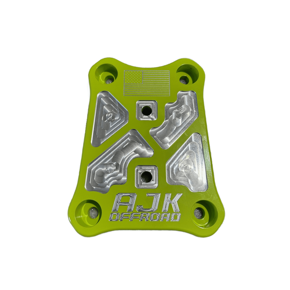 Photo of Polaris Pro R / Turbo R Billet Radius Rod Plate / Pull Plate by AJK Offroad - Premium for UTVs / Side by Sides