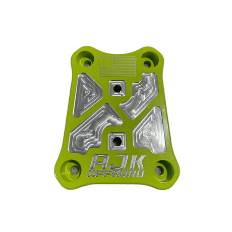 Photo of Polaris Pro R / Turbo R Billet Radius Rod Plate / Pull Plate by AJK Offroad - Premium for UTVs / Side by Sides