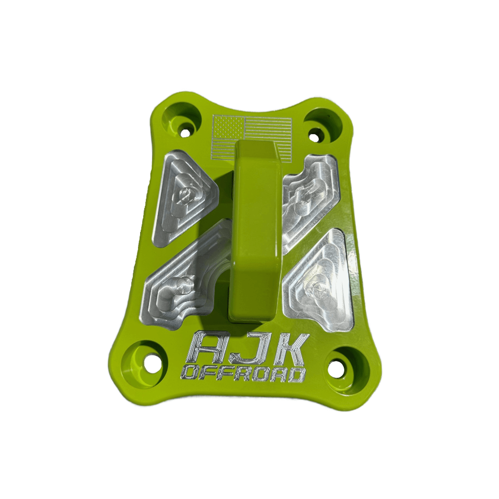 Photo of Polaris Pro R / Turbo R Billet Radius Rod Plate / Pull Plate by AJK Offroad - Premium for UTVs / Side by Sides