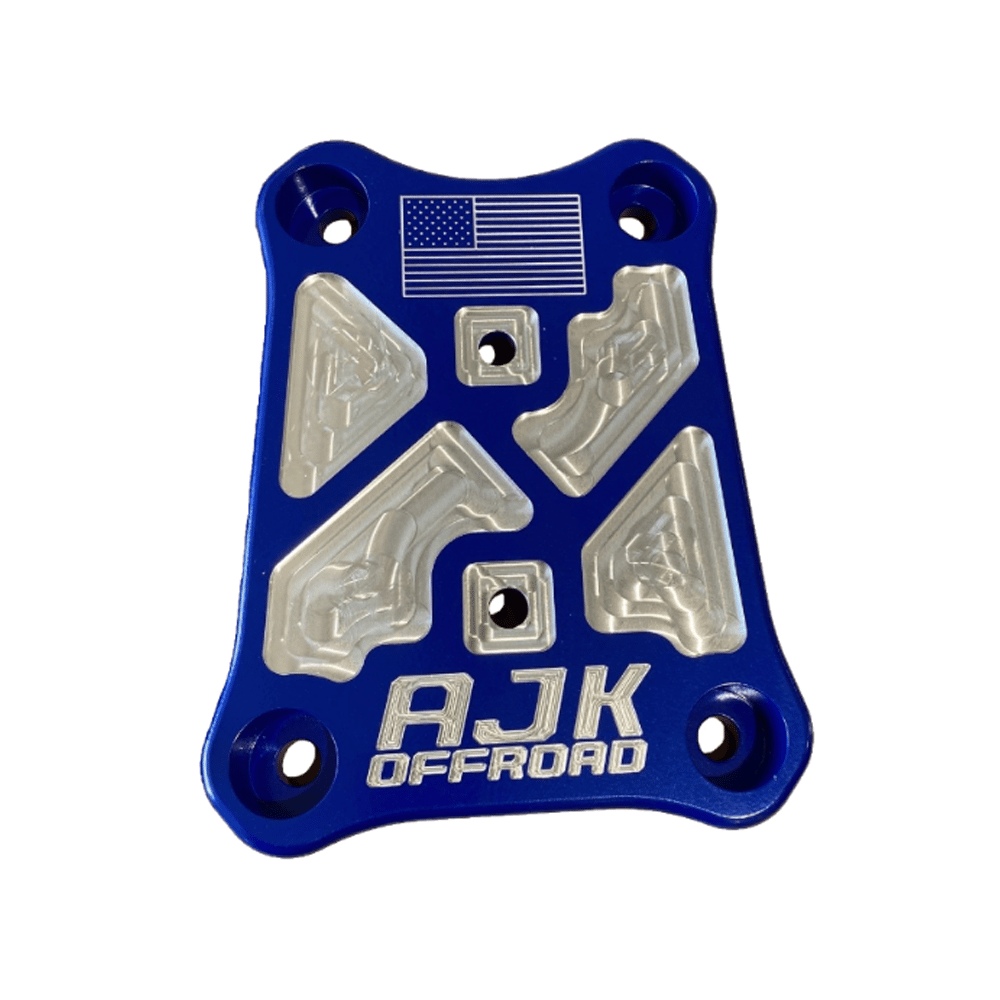 Photo of Polaris Pro R / Turbo R Billet Radius Rod Plate / Pull Plate by AJK Offroad - Premium for UTVs / Side by Sides