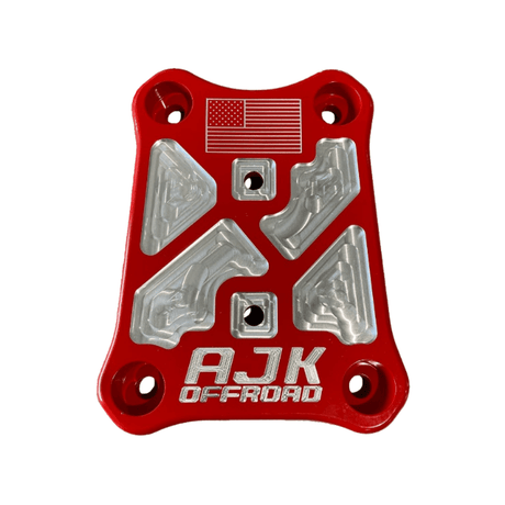 Photo of Polaris Pro R / Turbo R Billet Radius Rod Plate / Pull Plate by AJK Offroad - Premium for UTVs / Side by Sides