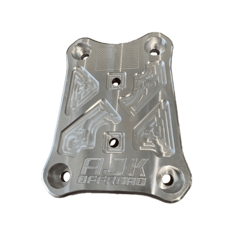 Photo of Polaris Pro R / Turbo R Billet Radius Rod Plate / Pull Plate by AJK Offroad - Premium for UTVs / Side by Sides