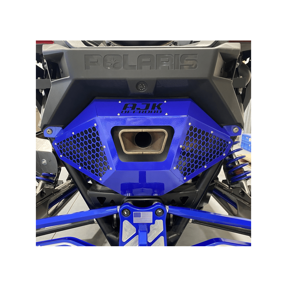 Photo of Polaris Pro R Exhaust Cover Bumper by AJK Offroad - Premium for UTVs / Side by Sides