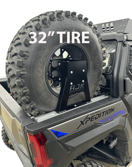 Photo of Polaris Xpedition Spare Tire Carrier by AJK Offroad - Premium for UTVs / Side by Sides