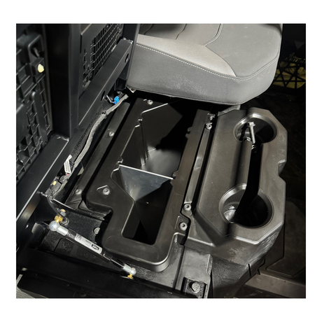 Photo of Polaris Ranger 1500XD Under Seat Storage Divider by AJK Offroad - Premium for UTVs / Side by Sides