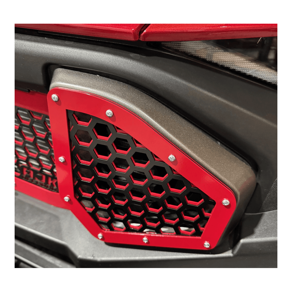 Photo of Polaris Ranger 1500XD Grill With Lights by AJK Offroad - Premium for UTVs / Side by Sides