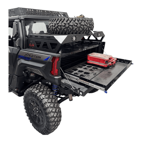 Photo of Polaris Xpedition Spare Tire Carrier / Bed Rack by AJK Offroad - Premium for UTVs / Side by Sides