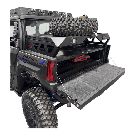 Photo of Polaris Xpedition Spare Tire Carrier / Bed Rack by AJK Offroad - Premium for UTVs / Side by Sides