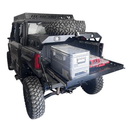 Photo of Polaris Xpedition Spare Tire Carrier / Bed Rack by AJK Offroad - Premium for UTVs / Side by Sides