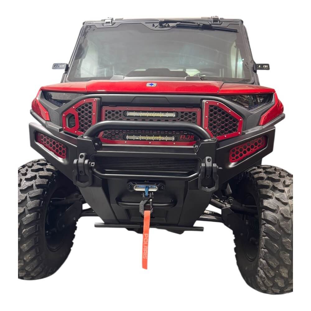 Photo of Polaris Ranger Front Bumper Light Pocket Accent by AJK Offroad - Premium for UTVs / Side by Sides