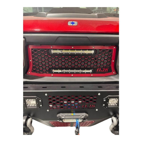 Photo of Polaris Ranger 1500XD Grill With Lights by AJK Offroad - Premium for UTVs / Side by Sides