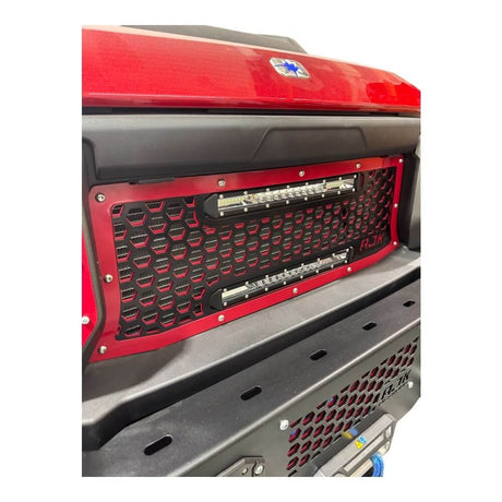 Photo of Polaris Ranger 1500XD Grill With Lights by AJK Offroad - Premium for UTVs / Side by Sides