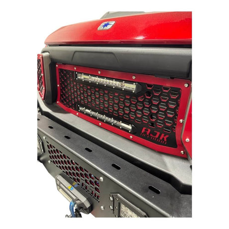 Photo of Polaris Ranger 1500XD Grill With Lights by AJK Offroad - Premium for UTVs / Side by Sides